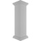 Ekena Millwork 10"W x 40"H Plain Newel Post with Flat Capital & Base Trim (Installation kit included) NWL10X40PLF0B0 - alternate 8